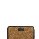 Billetera M SZ Braid Zip Tan Mujer 1