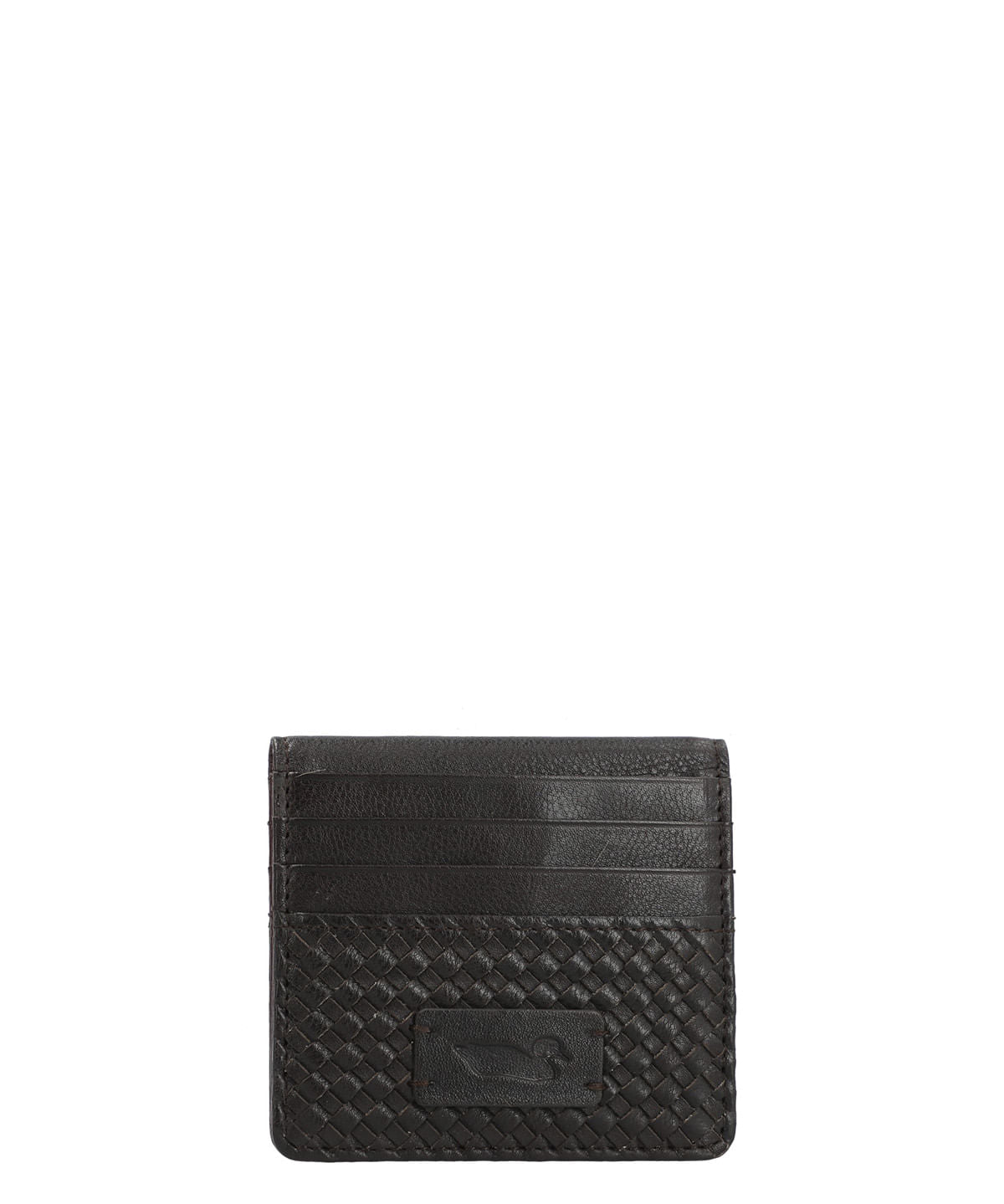 Billetera M SZ Braid Cardholder Brown Mujer 1