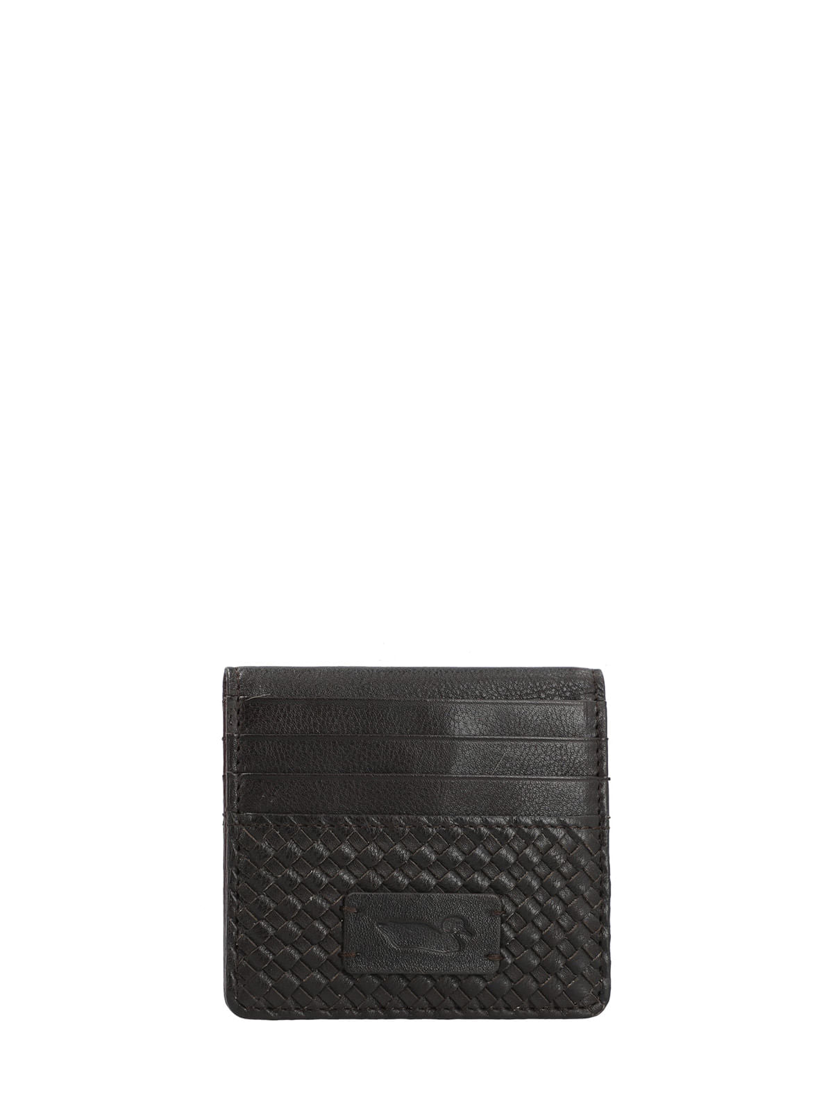 Billetera M SZ Braid Cardholder Brown Mujer 1