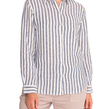 Camisa de Lino Orgánico M/L M Lines Azul Mujer 3