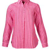 Camisa de Lino Orgánico M/L M Lines Rosa Mujer 1