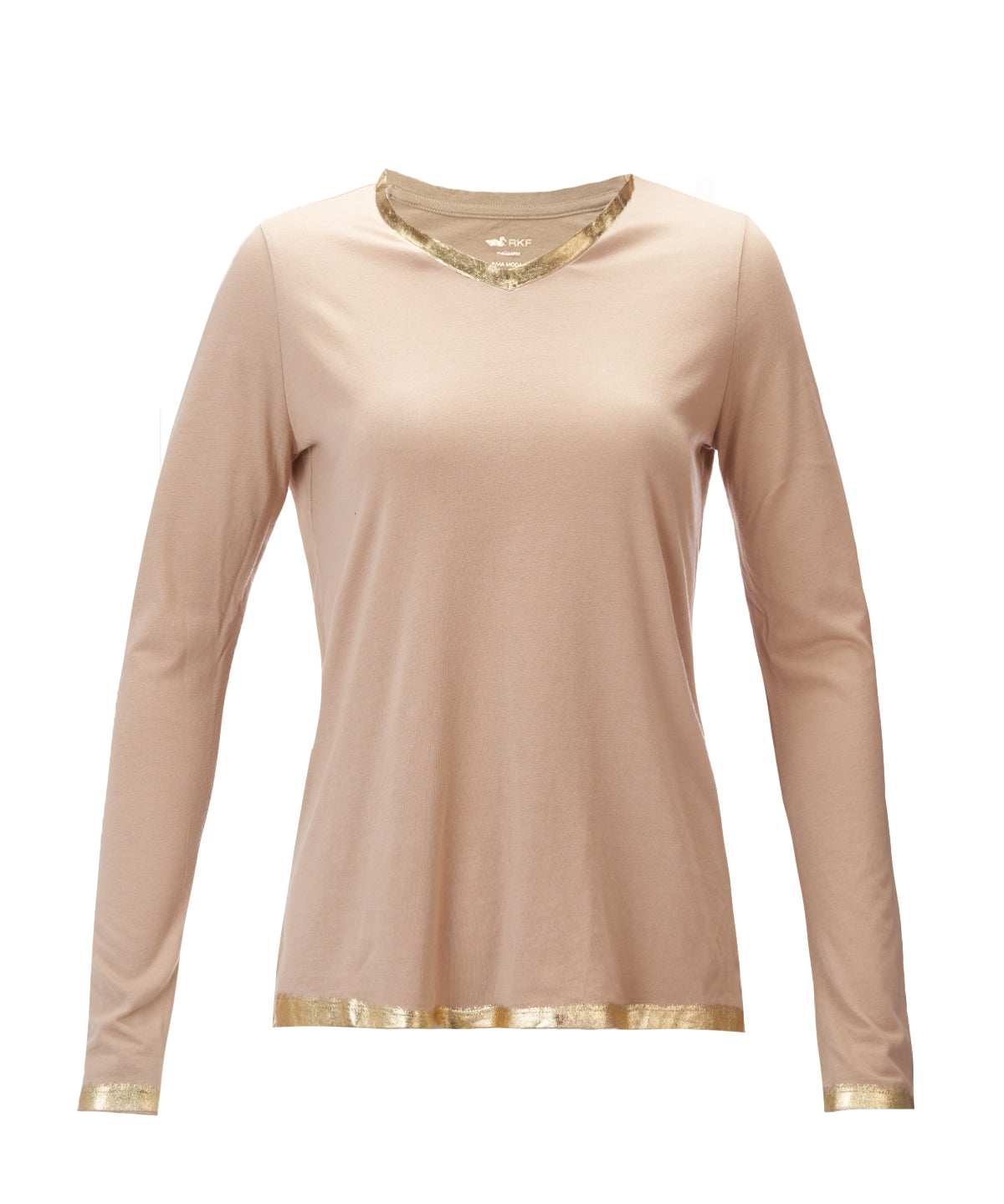 Camiseta M/L M PoppyPrint Lurex Golden Mujer 1
