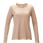 Camiseta M/L M PoppyPrint Lurex Golden Mujer 1