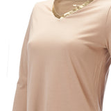 Camiseta M/L M PoppyPrint Lurex Golden Mujer 3