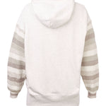Hoodie M Este Mangas Tejidas Crudo Mujer 2