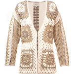 Cardigan Crochet M Positano Multicolor Crudo Mujer 1