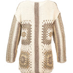 Cardigan Crochet M Positano Multicolor Crudo Mujer 2