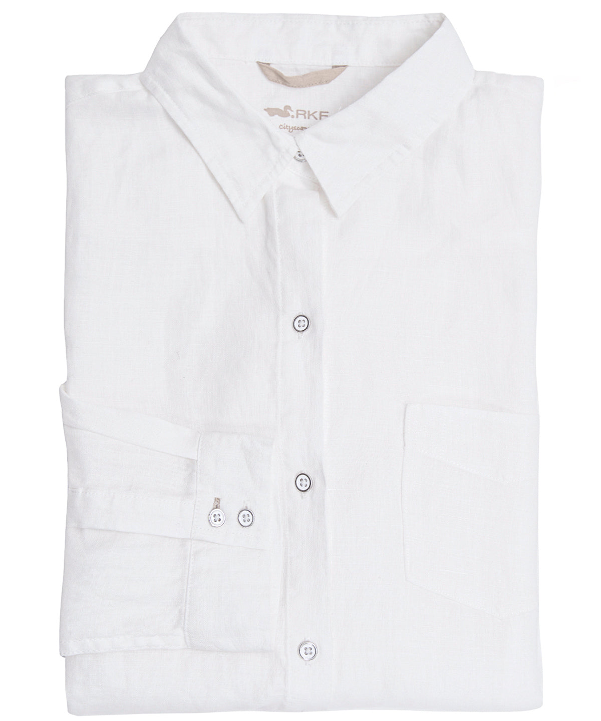 Camisa de Lino Orgánico M/L M Lirio Blanco Prim23 Mujer 1