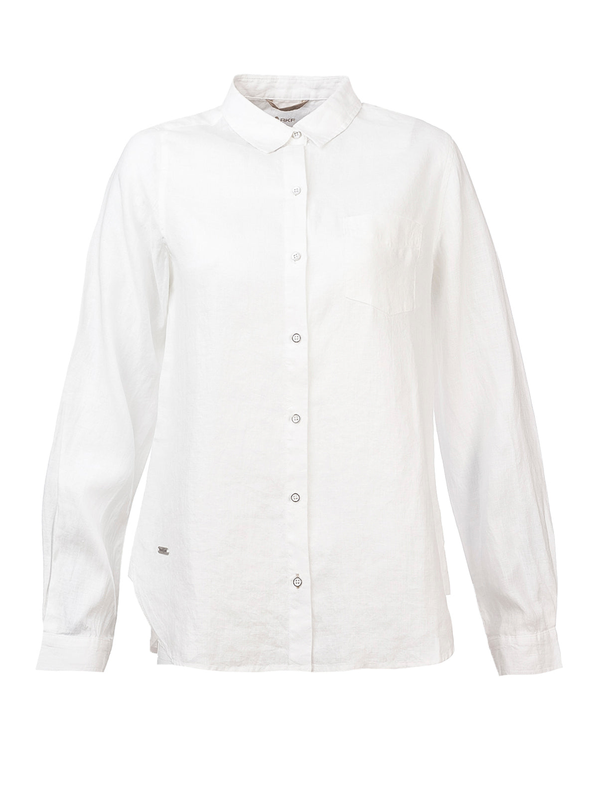 Camisa de Lino Orgánico M/L M Lirio Blanco Prim23 Mujer 2