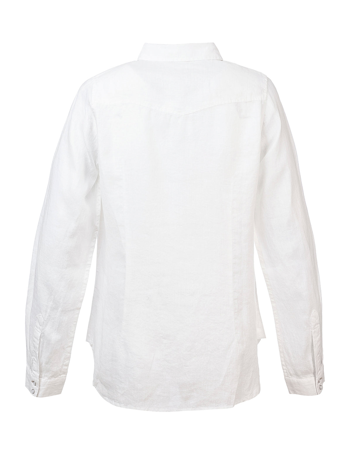 Camisa de Lino Orgánico M/L M Lirio Blanco Prim23 Mujer 3