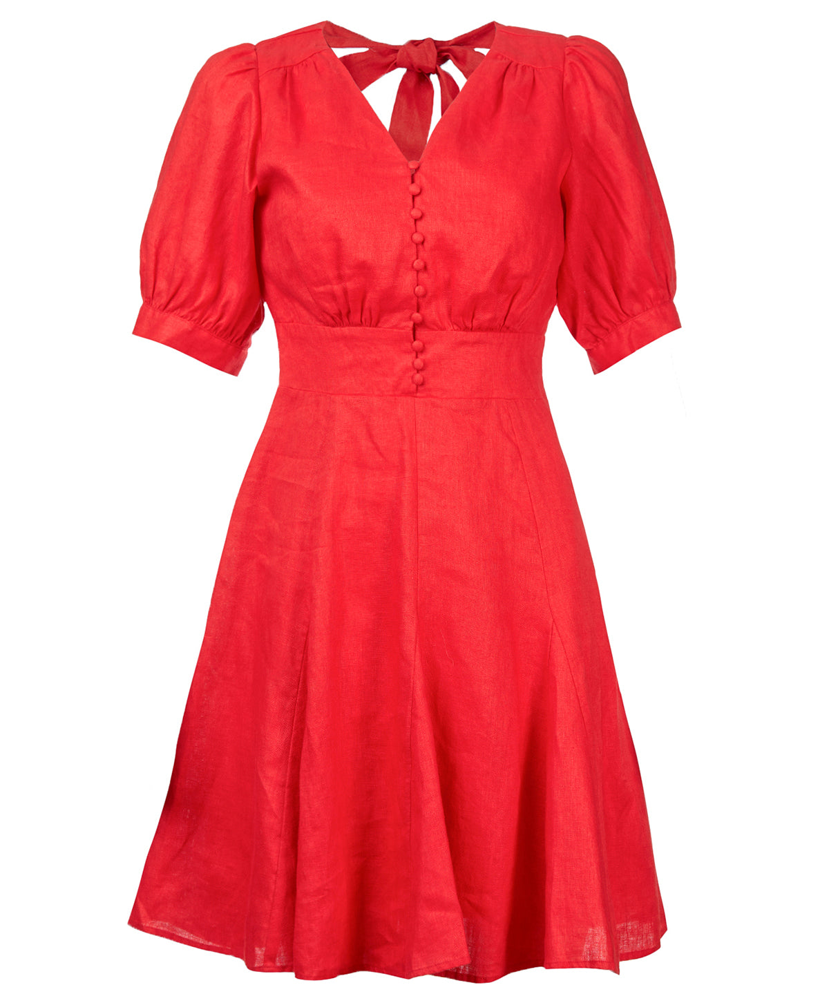 Vestido Corto M Cerdena Rojo Mujer 1