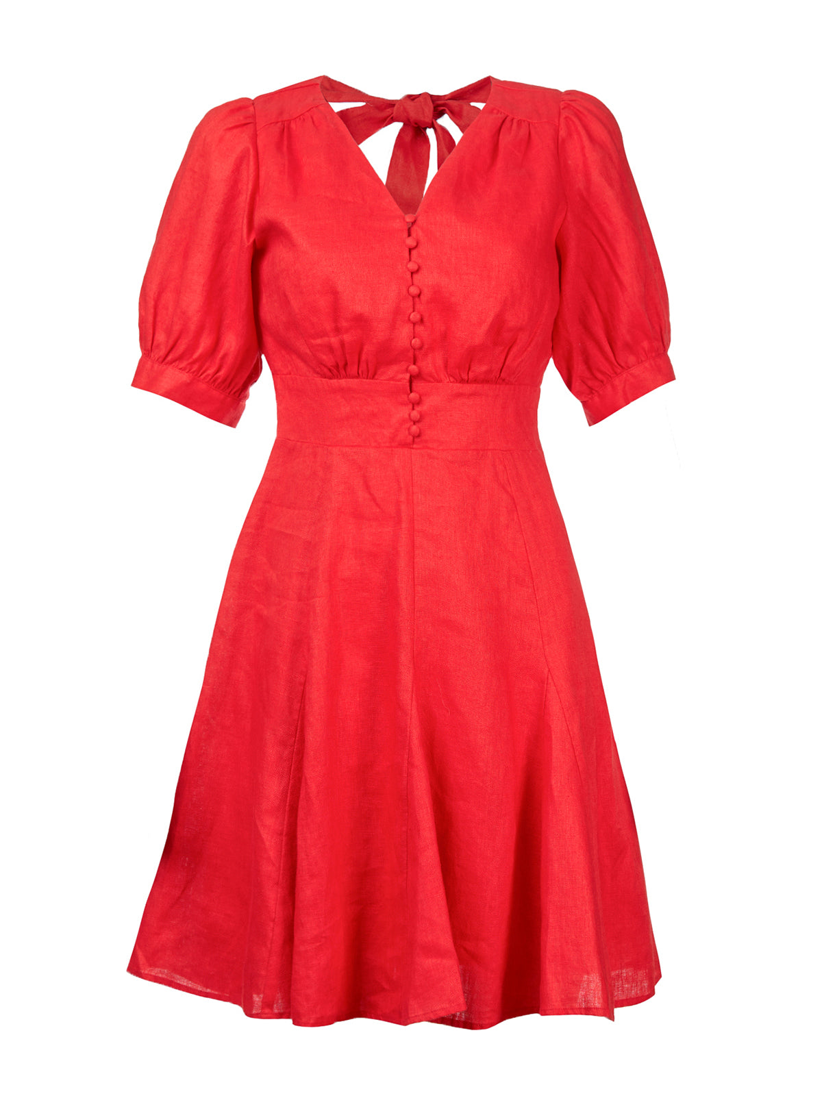 Vestido Corto M Cerdena Rojo Mujer 1