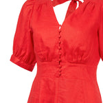 Vestido Corto M Cerdena Rojo Mujer 3