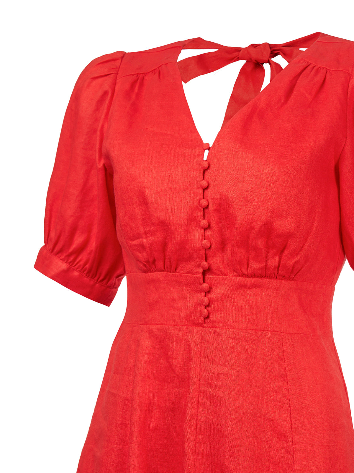 Vestido Corto M Cerdena Rojo Mujer 3