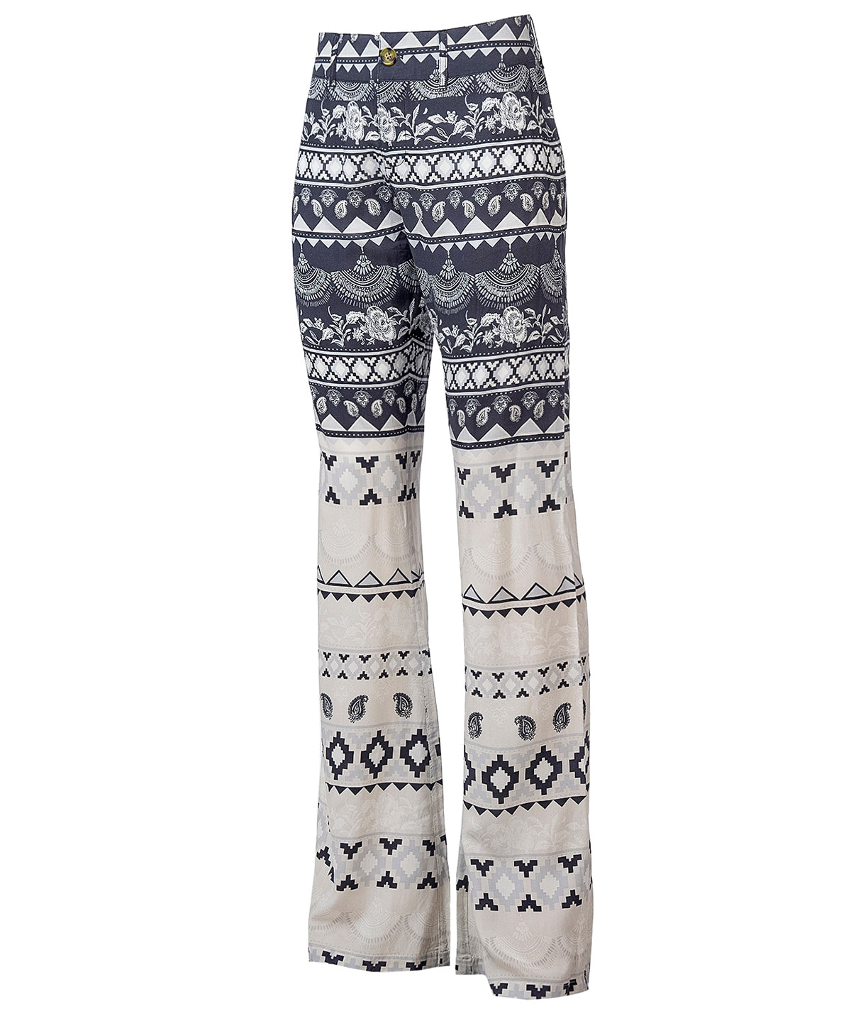 Pantalón Estampado M Naussac Ethnic Black Mujer 1