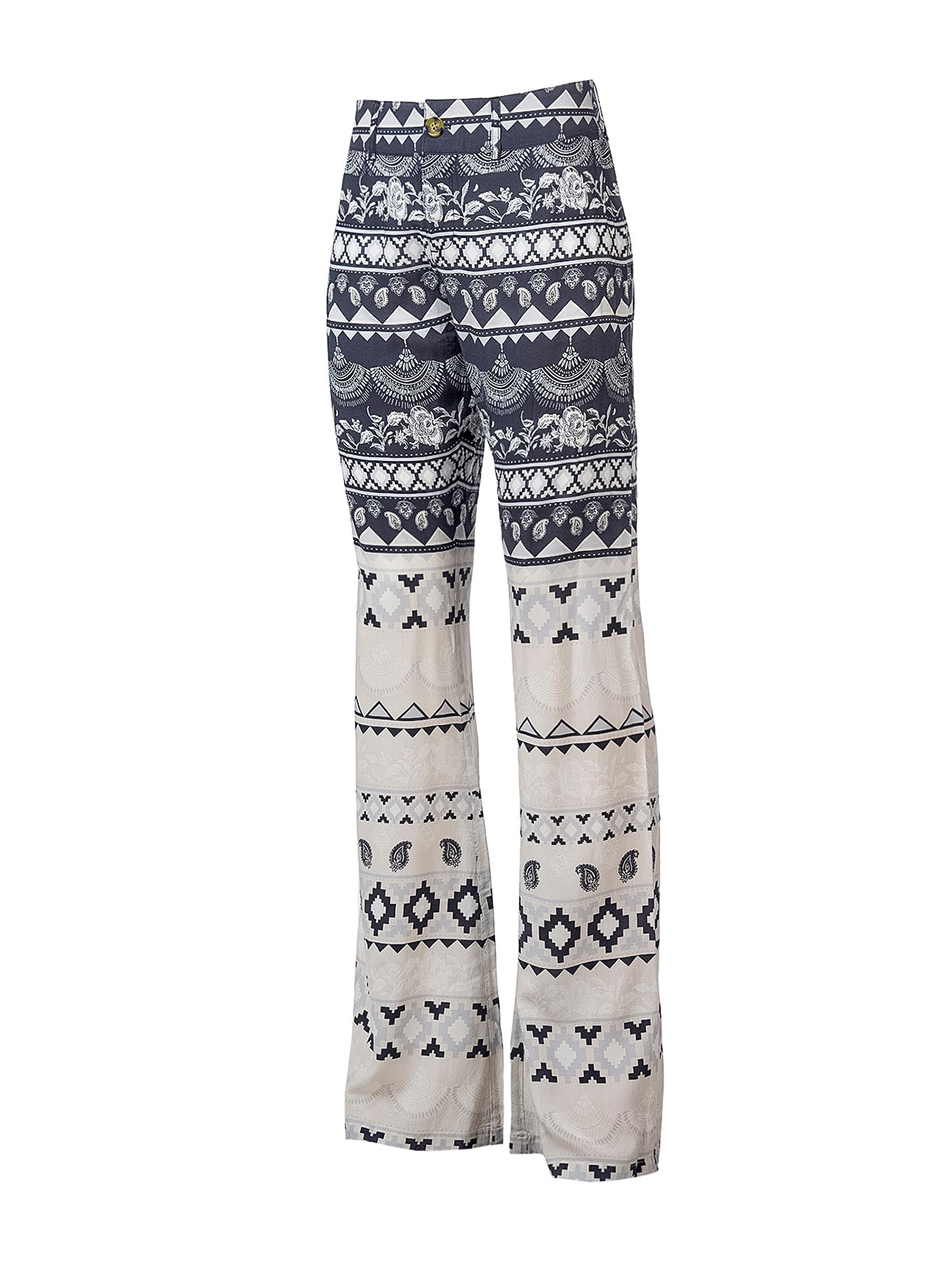 Pantalón Estampado M Naussac Ethnic Black Mujer 1