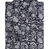 Camisa de Lino Orgánico M/L M LirioPrint Sandal Wood Black Mujer 1