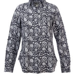 Camisa de Lino Orgánico M/L M LirioPrint Sandal Wood Black Mujer 2