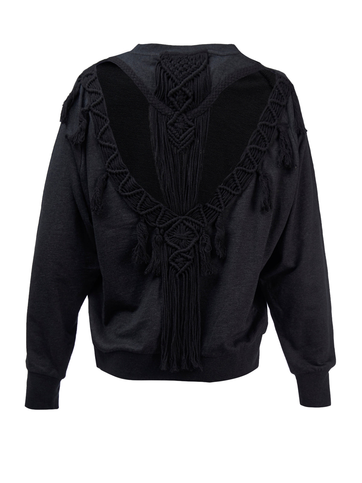 Saco M Anara Macramé Black Mujer 2