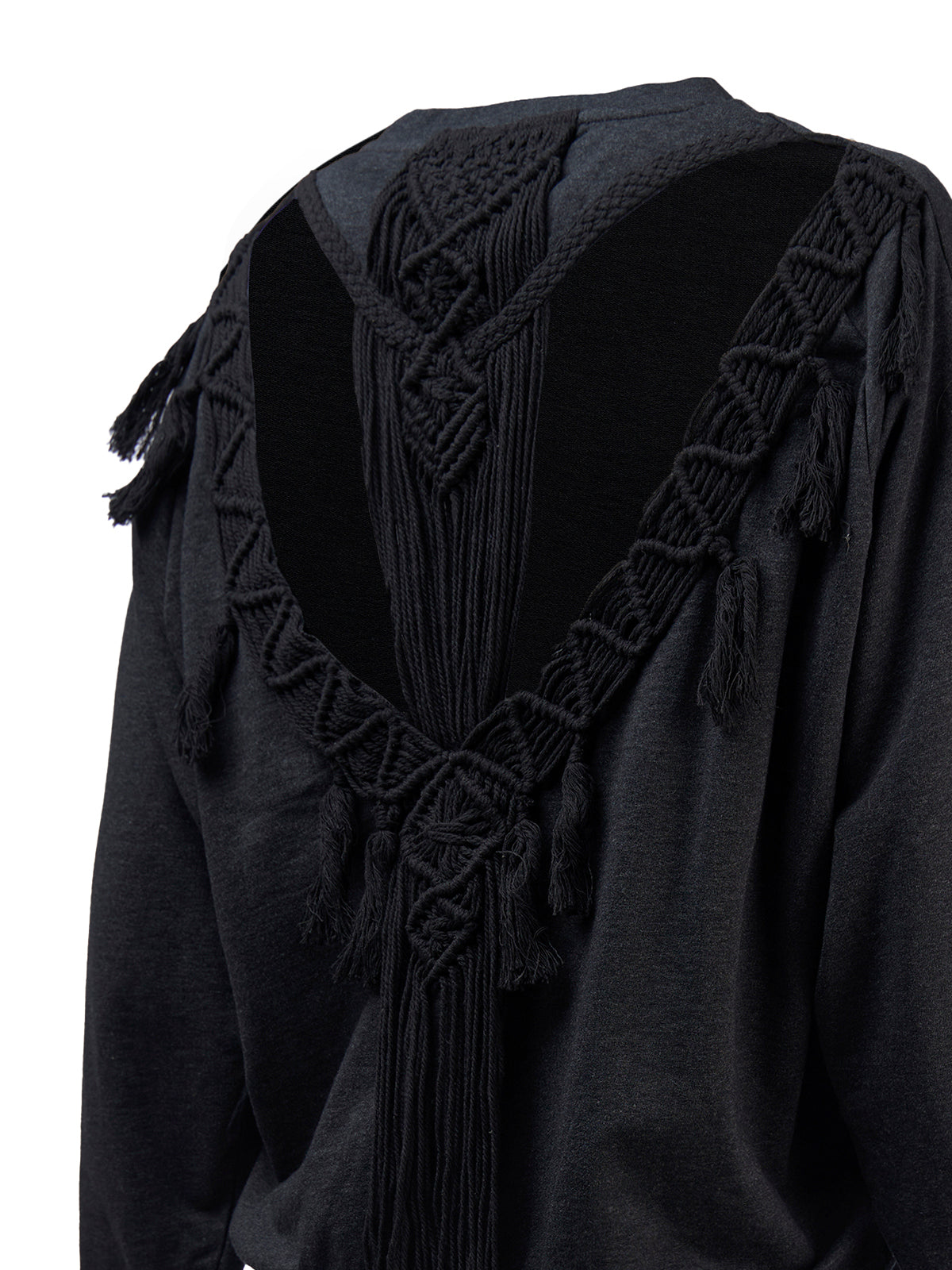 Saco M Anara Macramé Black Mujer 3