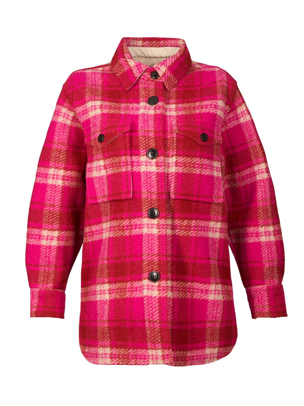 Chaqueta M Begonia Tartán Cranberry Mujer 1