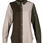 Camisa M/L M Micropana Nora Verde Oliva Mujer 1