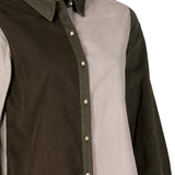 Camisa M/L M Micropana Nora Verde Oliva Mujer 3