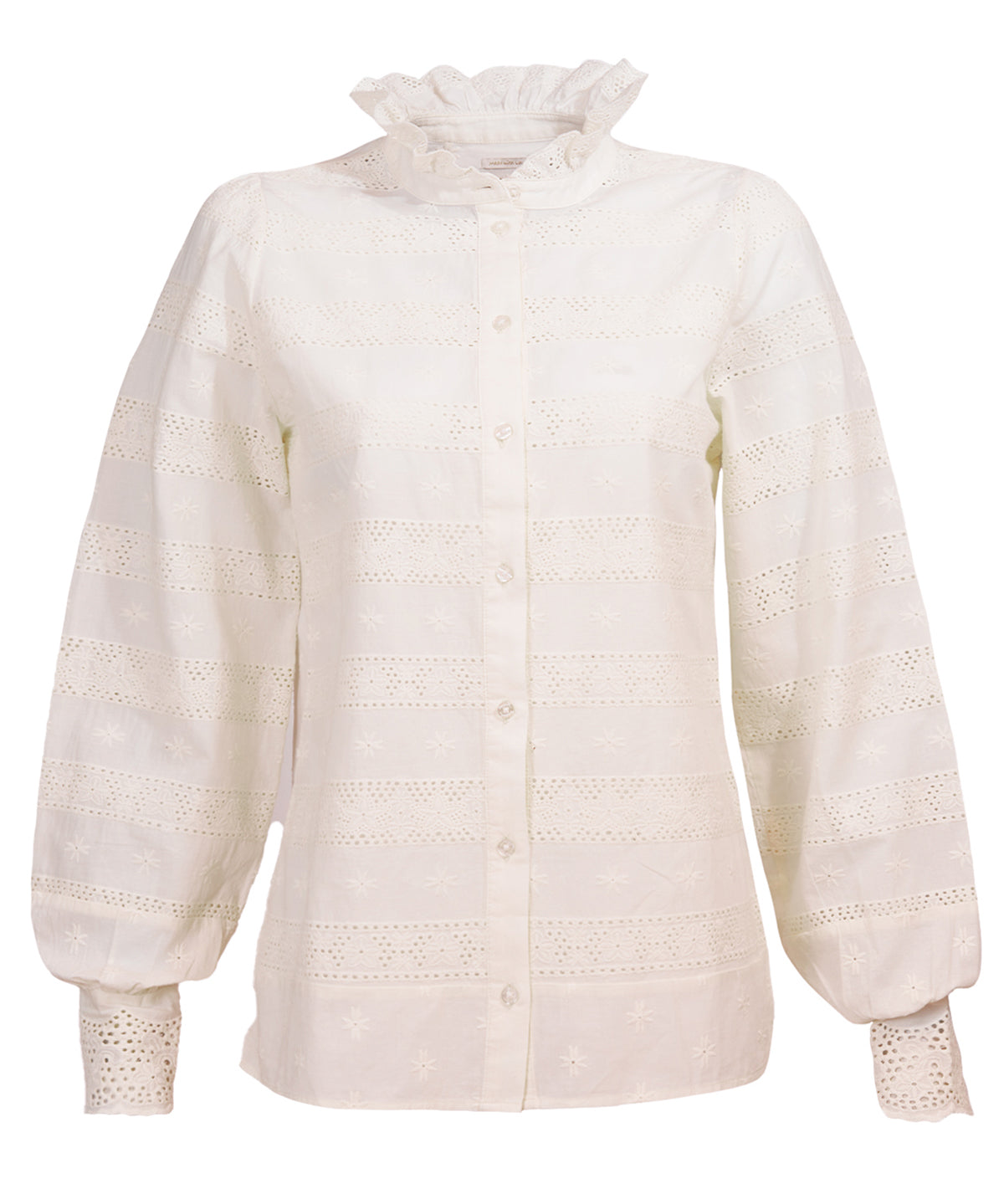 Blusa M Lucia Manga Globo Crema Mujer 1
