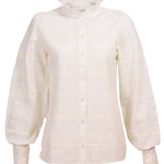 Blusa M Lucia Manga Globo Crema Mujer 1