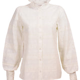 Blusa M Lucia Manga Globo Crema Mujer 1