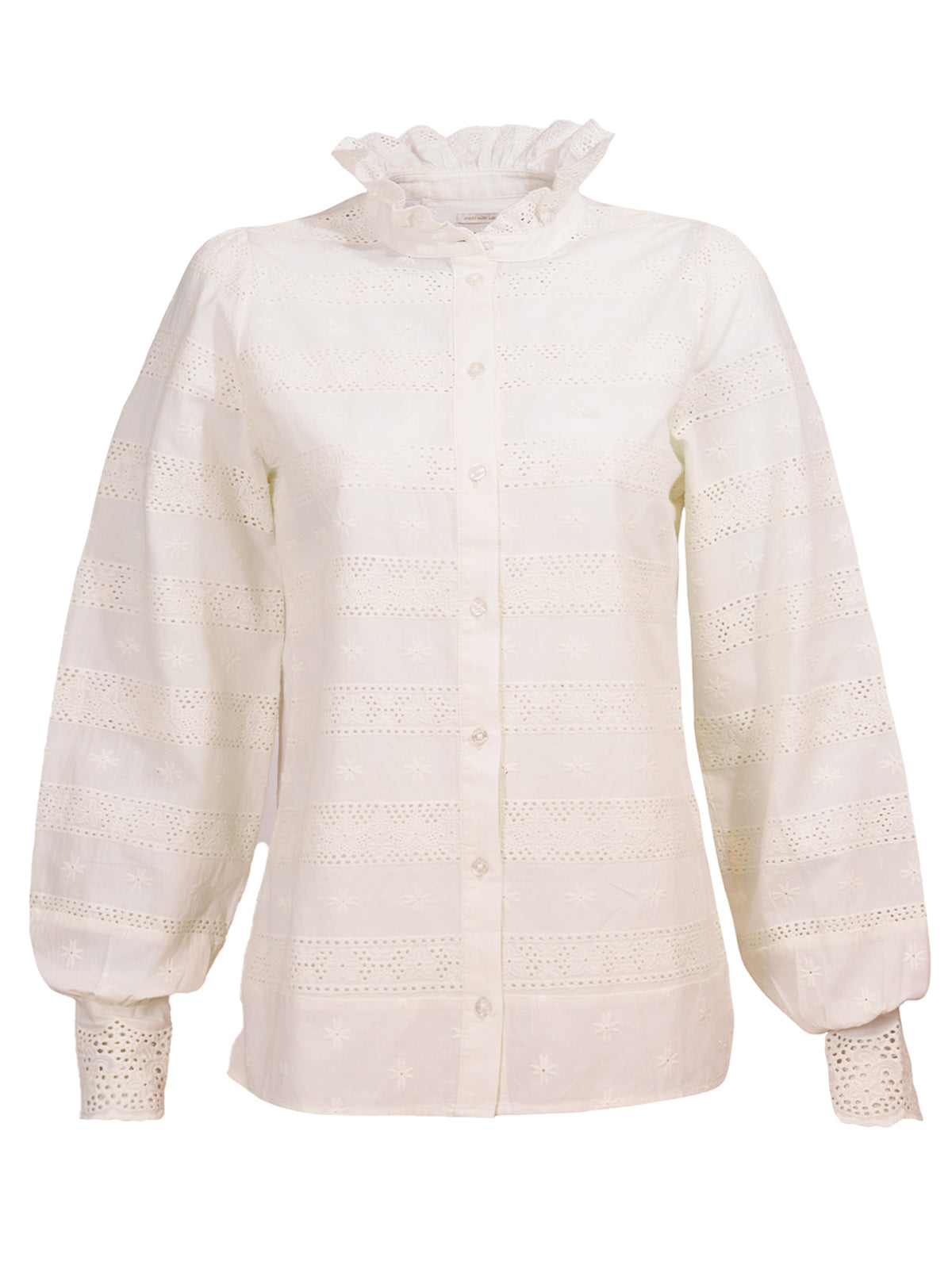 Blusa M Lucia Manga Globo Crema Mujer 1