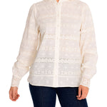 Blusa M Lucia Manga Globo Crema Mujer 4