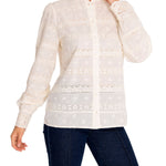 Blusa M Lucia Manga Globo Crema Mujer 5