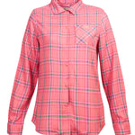Camisa M/L M Laurel Cuadros Rosa Mujer 1