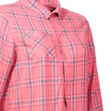 Camisa M/L M Laurel Cuadros Rosa Mujer 3
