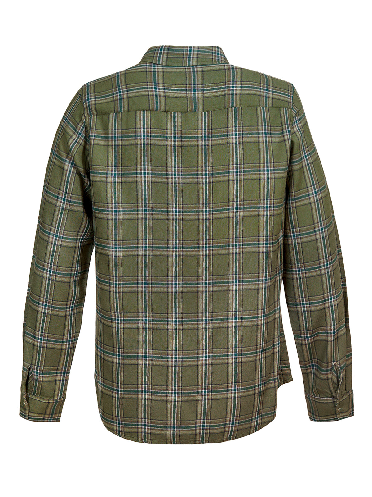 Camisa M/L M Laurel Cuadros Verde Mujer 2