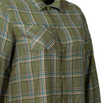 Camisa M/L M Laurel Cuadros Verde Mujer 3