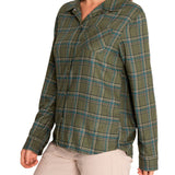 Camisa M/L M Laurel Cuadros Verde Mujer 5