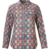 Camisa M/L M Luz Cuadro Multicolor Mujer 1