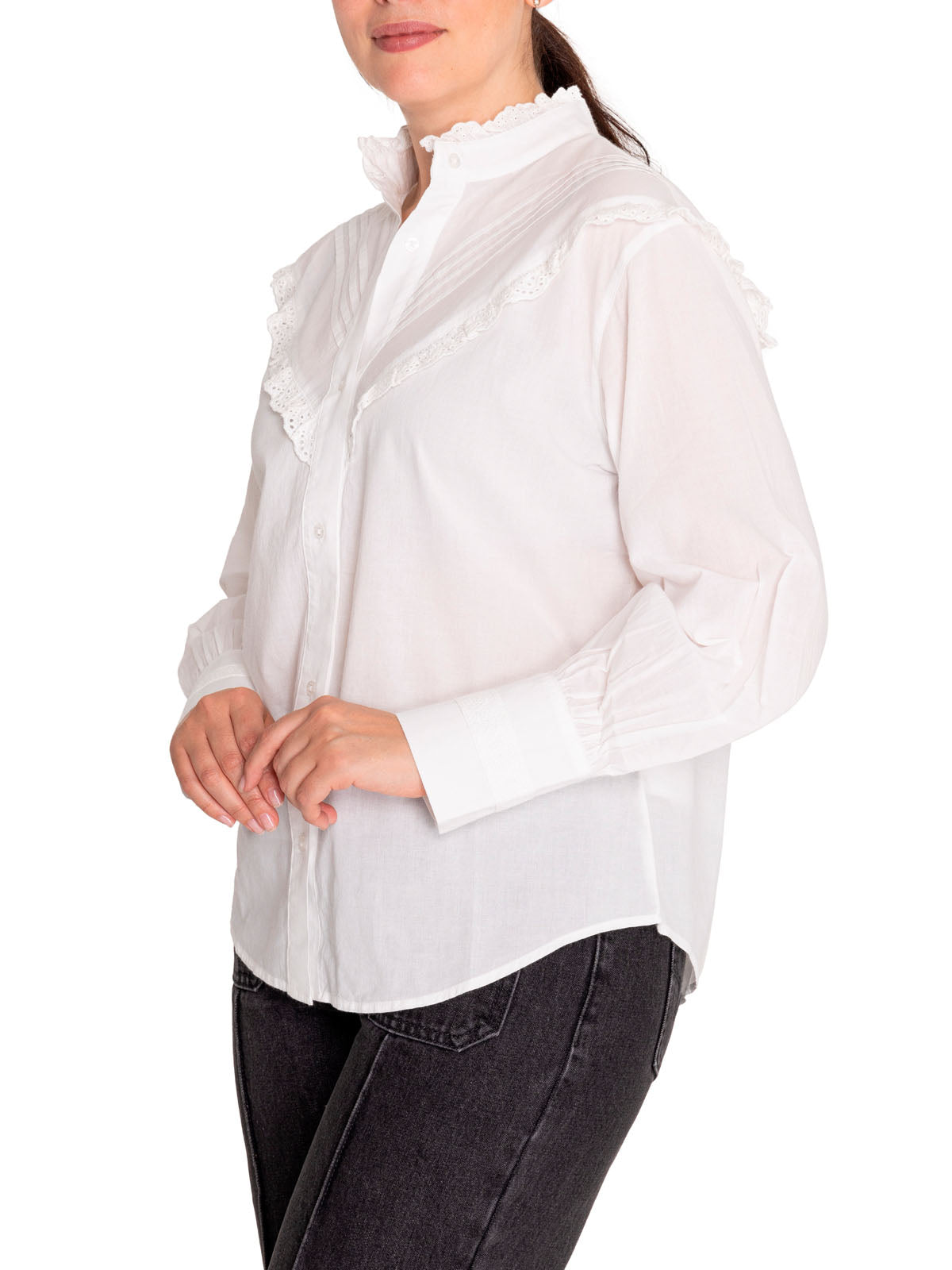 Blusa M Aitana Blanco Mujer 4