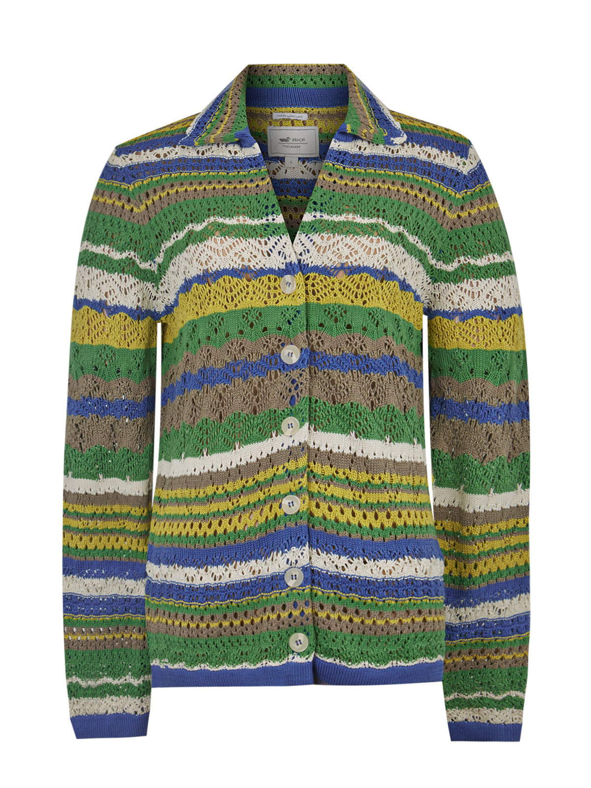 Cardigan Crochet M Darke Multicolor Ocean Mujer 1