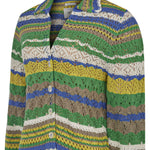 Cardigan Crochet M Darke Multicolor Ocean Mujer 3