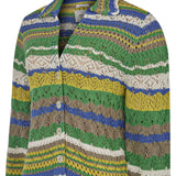 Cardigan Crochet M Darke Multicolor Ocean Mujer 3