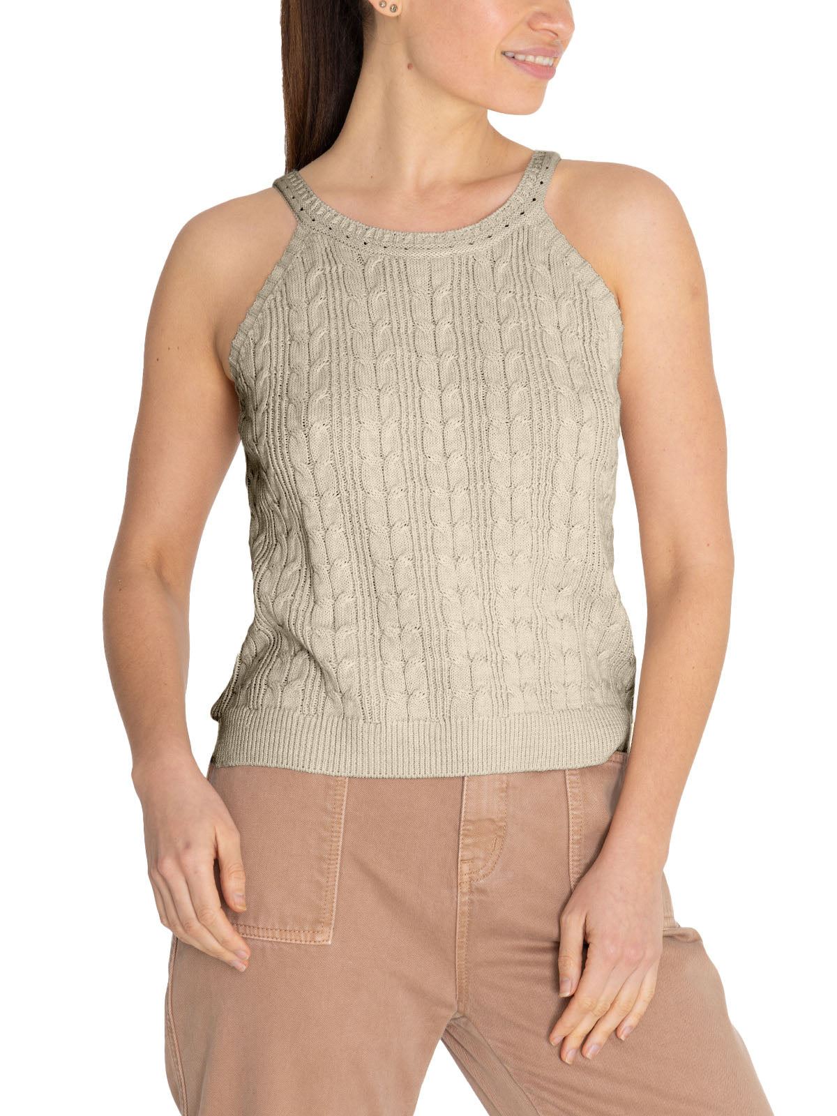 Top Tejido M Samar Crudo Mujer 4