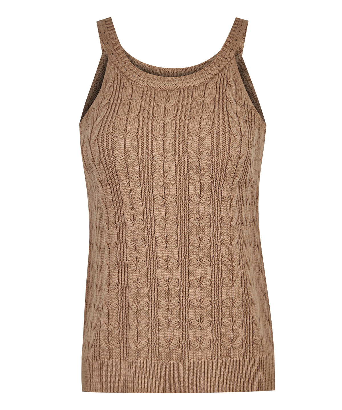 Top Tejido M Samar Taupe Mujer 1