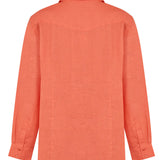 Camisa de Lino Orgánico M/L M Lirio Coral Mujer 2