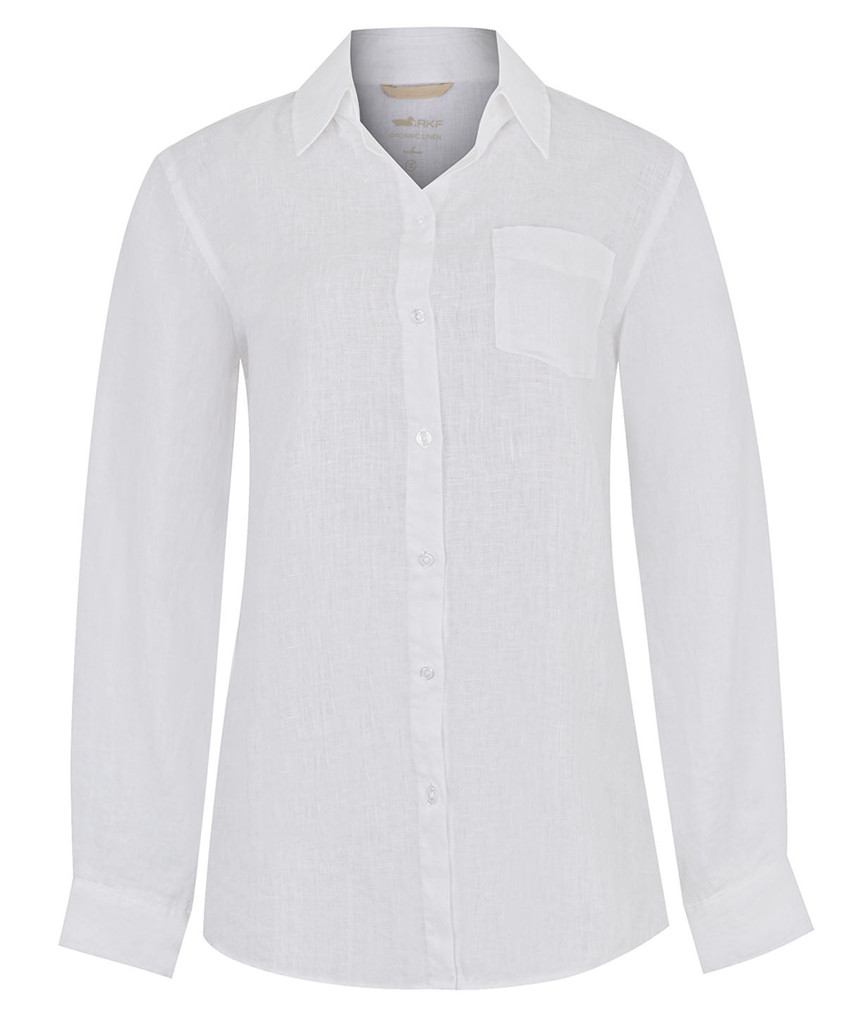 Camisa de Lino Orgánico M/L M Lirio Blanco MCO Mujer 1