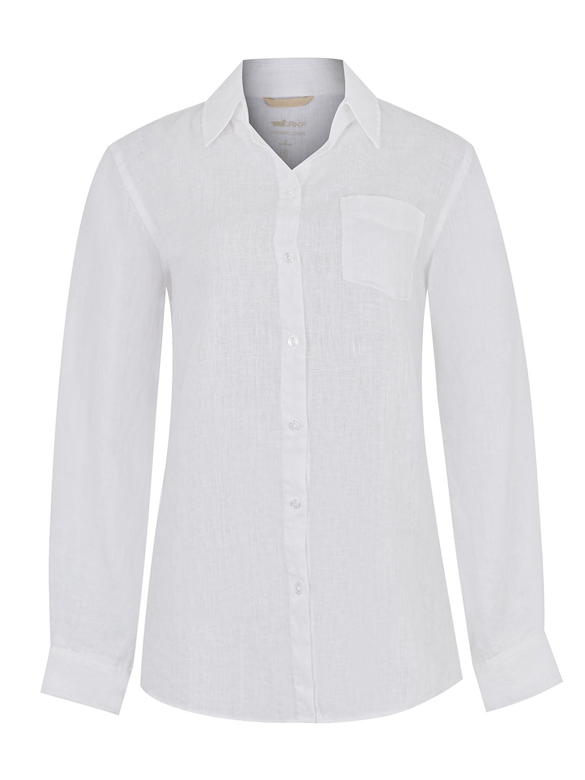 Camisa de Lino Orgánico M/L M Lirio Blanco MCO Mujer 1