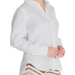 Camisa de Lino Orgánico M/L M Lirio Blanco MCO Mujer 5