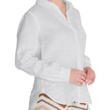 Camisa de Lino Orgánico M/L M Lirio Blanco MCO Mujer 5